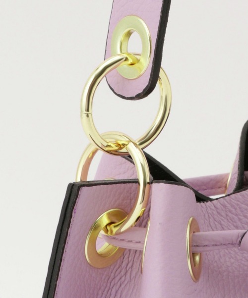 Tiara(ティアラ)の「【ANDREA CARDONE】巾着型ショルダーバッグ/Art1065(ショルダーバッグ・レディース・ホワイト/キャメル/ピンク/グレー/シルバー・FREE)」の10枚目の写真