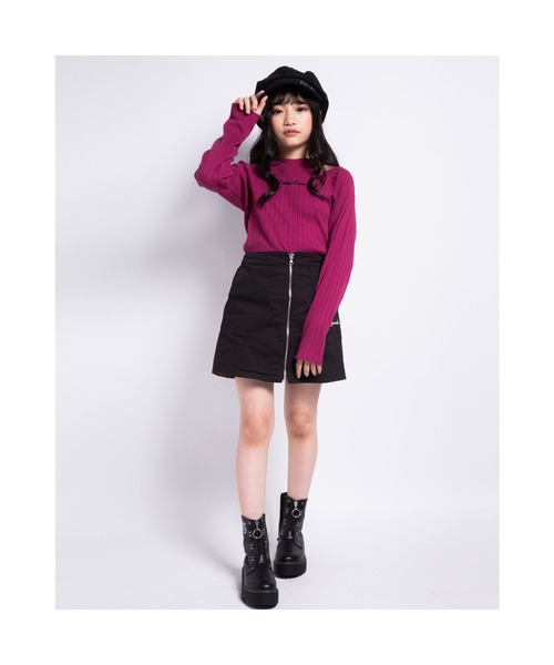 ZIDDY（ジディ）の「ZIDDY/プラットフォーム ジップ 合皮 ブーツ（ブーツ・キッズ・ブラック・21/22/23/24）」の2枚目の写真