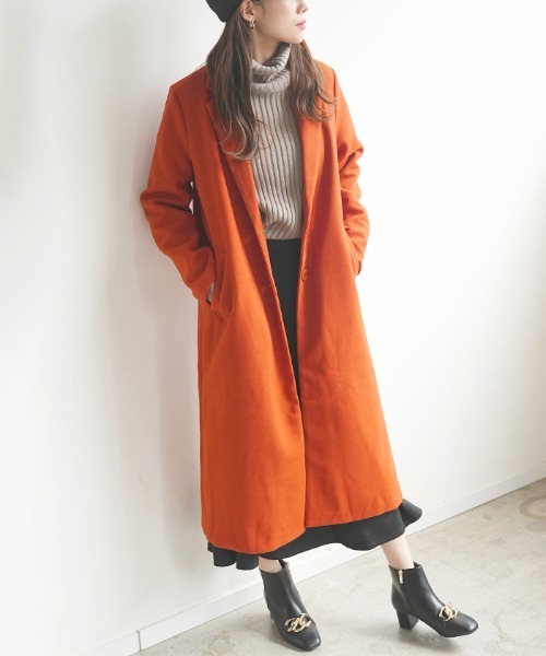 セール】ベーシックロングチェスターコート（チェスターコート