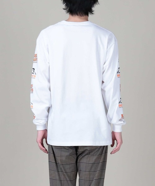 BEN DAVIS（ベンデイビス）の「【BEN DAVIS】スリーブプリントロンＴ（Tシャツ/カットソー・メンズ・ブルー/ホワイト/ブラック・M/L/XL）」の21枚目の写真