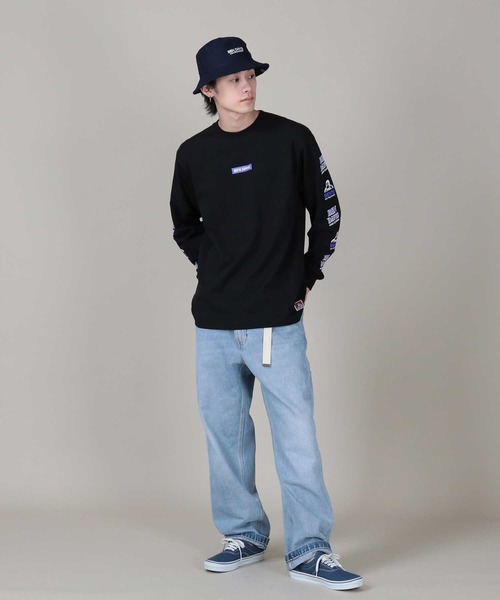 BEN DAVIS（ベンデイビス）の「【BEN DAVIS】スリーブプリントロンＴ（Tシャツ/カットソー・メンズ・ブルー/ホワイト/ブラック・M/L/XL）」の18枚目の写真