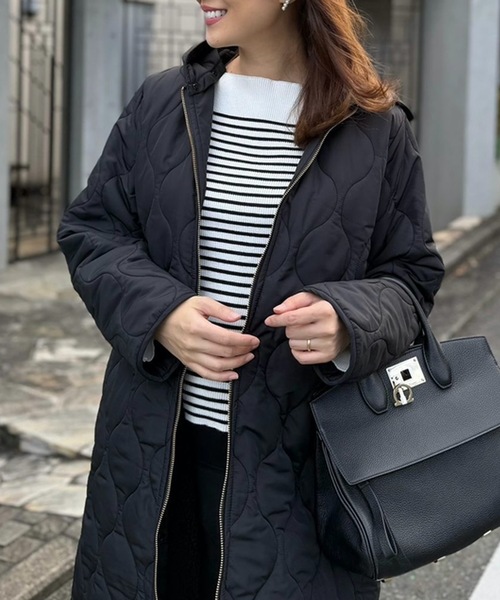 美シルエット3wayキルティングフードコート（その他アウター