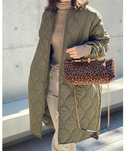 セール】美シルエット3wayキルティングフードコート（その他アウター