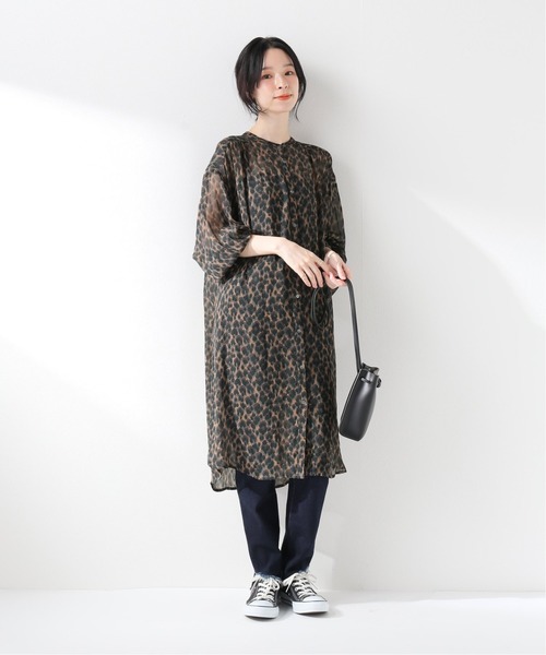SLOBE IENA（スローブイエナ）の「レオパードチュニックブラウス