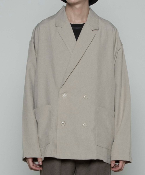 WEGO（ウィゴー）の「WEGO/ポリトロダブルテーラーシャツ（シャツ/ブラウス・メンズ・ライトグレー/ブラック/ライトベージュ/ダークベージュ/ブラウン・MEDIUM/LARGE）」の18枚目の写真