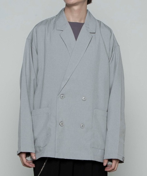 WEGO（ウィゴー）の「WEGO/ポリトロダブルテーラーシャツ（シャツ/ブラウス・メンズ・ライトグレー/ブラック/ライトベージュ/ダークベージュ/ブラウン・MEDIUM/LARGE）」の17枚目の写真