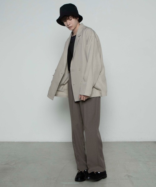 WEGO（ウィゴー）の「WEGO/ポリトロダブルテーラーシャツ（シャツ/ブラウス・メンズ・ライトグレー/ブラック/ライトベージュ/ダークベージュ/ブラウン・MEDIUM/LARGE）」の10枚目の写真