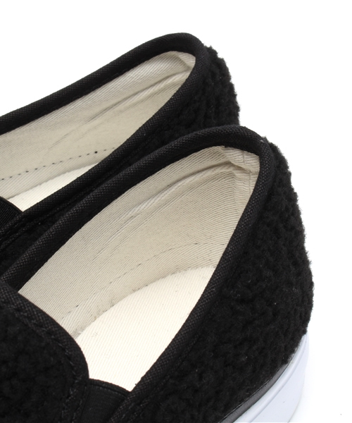 Kastane（カスタネ）の「【Kastane】厚底ボアスリッポン（スニーカー・レディース・アイボリー/ブラック・38/36/37）」の8枚目の写真