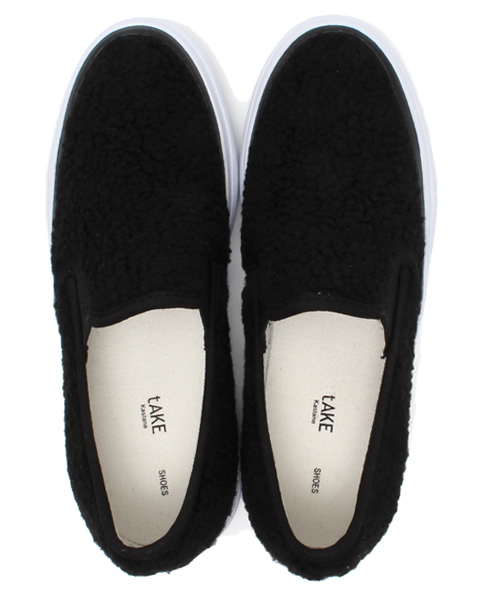 Kastane（カスタネ）の「【Kastane】厚底ボアスリッポン（スニーカー・レディース・アイボリー/ブラック・38/36/37）」の10枚目の写真