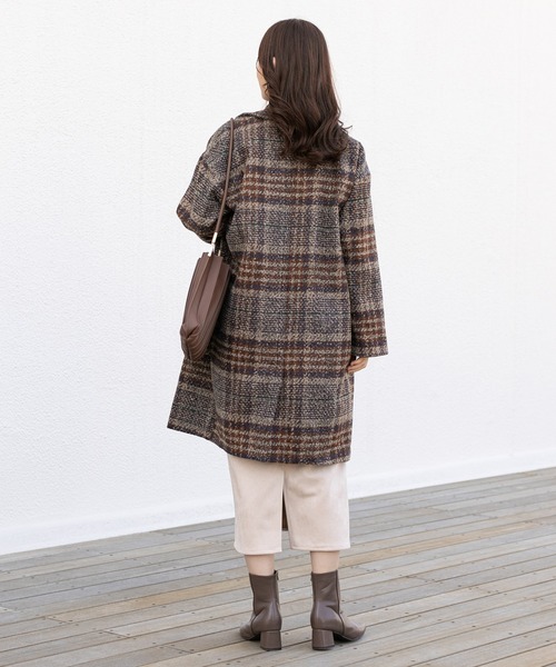 prose verse（プロズヴェール）の「リンクツイードチェック柄コート