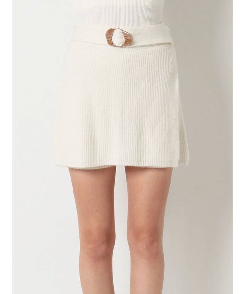 RESEXXY（リゼクシー）の「ニットスカパン【セットアップ着用可能】（その他パンツ・レディース・オフホワイト/ブラック/ベージュ・FREE）」の21枚目の写真