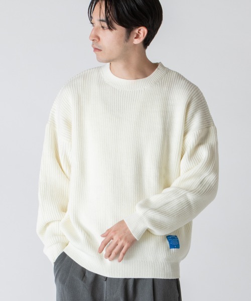 セール Rehacer Wide Drop Shoulder Knit ワイド ドロップショルダー ニット ニット セーター Rehacer レアセル のファッション通販 Zozotown