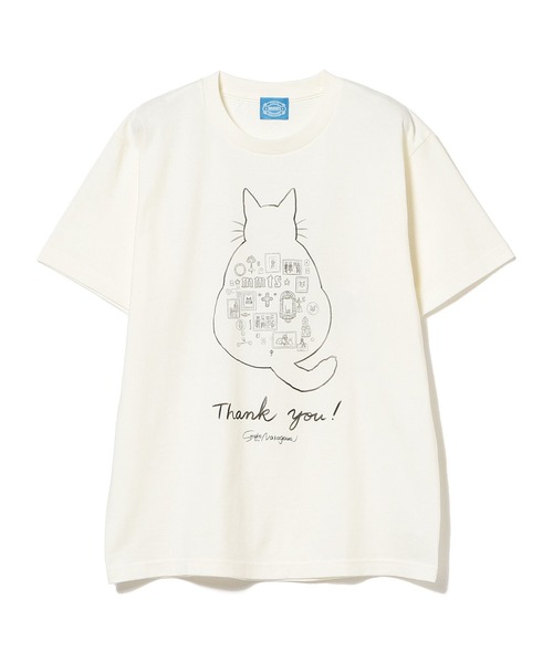 mmts(マミタス)の「<UNISEX>mmts / mmts thank you Tシャツ(Tシャツ/カットソー・レディース・ラベンダー/ホワイト系その他5・SMALL/MEDIUM/LARGE/X-LARGE)」の1枚目の写真