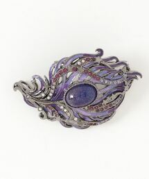 ANNA SUI　アナスイ　孔雀の羽根モチーフ　バレッタ ANNA SUI アナスイ 孔雀の羽根モチーフ バレッタ - メルカリ
