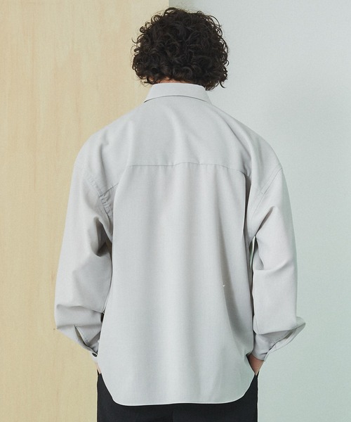 UNITED TOKYO（ユナイテッドトウキョウ）の「ウールボリュームスリーブシャツ（シャツ/ブラウス・メンズ・ブラック/グレー・1/2）」の11枚目の写真