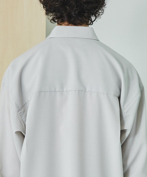 UNITED TOKYO（ユナイテッドトウキョウ）の「ウールボリュームスリーブシャツ（シャツ/ブラウス・メンズ・ブラック/グレー・1/2）」の19枚目の写真