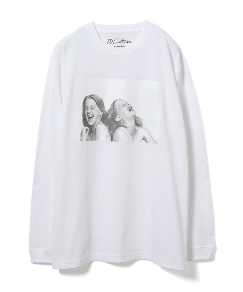 【美品】SISTERS by Jim Britt ロンT アダムエロぺ コラボ白 セール】【JIM BRITT×10C】〈SISTERS〉Long Sleeve T-shirt(T