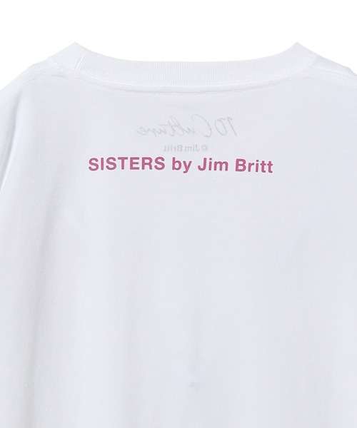 【美品】SISTERS by Jim Britt ロンT アダムエロぺ　コラボ白 セール】【JIM BRITT×10C】〈SISTERS〉Long Sleeve T-shirt（T