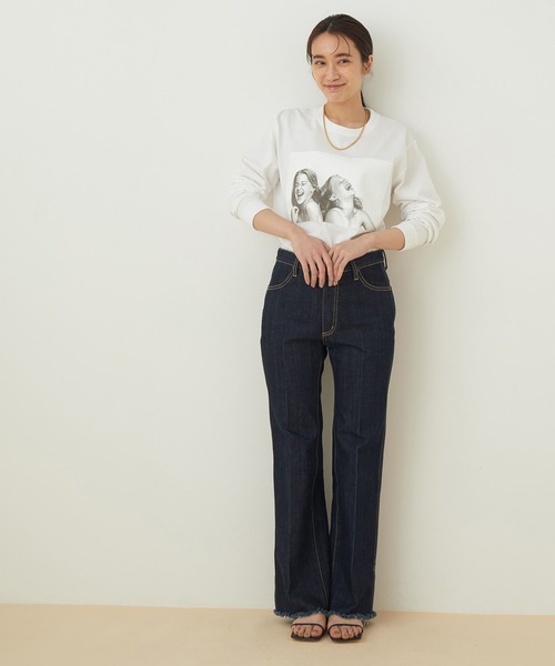 ADAM ET ROPE'（アダムエロペ）の「【JIM BRITT×10C】〈SISTERS〉Long Sleeve T-shirt（Tシャツ/カットソー・レディース・ホワイト・M）」の11枚目の写真