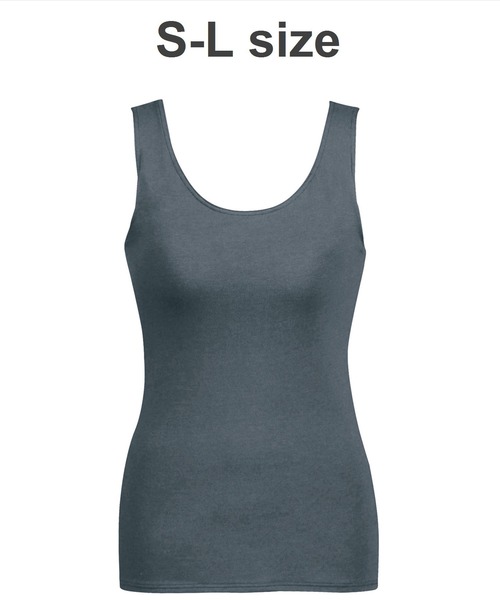 WING(ウイング)の「「シンクロブラトップ」カップ付きノースリーブ(インナーウェア/肌着・レディース・チャコールグレー/ダークブラウン/ライトブラウン/ライトブルー/ピンク/クリーム/バイオレット/ブラック/サーモンピンク/パープル/ブラウン・M/L/S)」の4枚目の写真