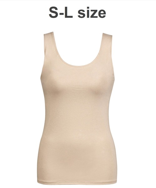 WING(ウイング)の「「シンクロブラトップ」カップ付きノースリーブ(インナーウェア/肌着・レディース・チャコールグレー/ダークブラウン/ライトブラウン/ライトブルー/ピンク/クリーム/バイオレット/ブラック/サーモンピンク/パープル/ブラウン・M/L/S)」の6枚目の写真