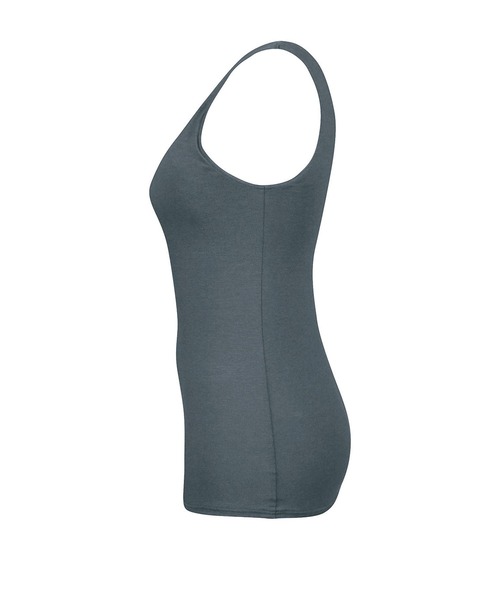 WING(ウイング)の「「シンクロブラトップ」カップ付きノースリーブ(インナーウェア/肌着・レディース・チャコールグレー/ダークブラウン/ライトブラウン/ライトブルー/ピンク/クリーム/バイオレット/ブラック/サーモンピンク/パープル/ブラウン・M/L/S)」の21枚目の写真