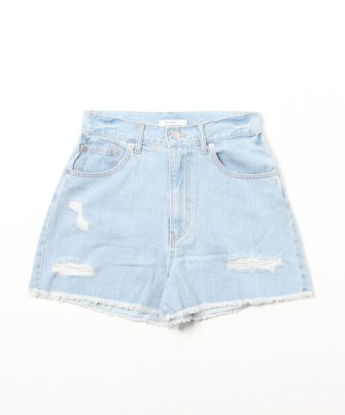 WEGO（ウィゴー）の「WEGO/ダメージショートパンツ（デニムパンツ・レディース・ホワイト/ブラック/インディゴブルー/ナチュラル/コバルトブルー/ブラック系その他/その他1/その他2/その他3/ライトインディゴブルー/ケリー/その他6/その他7・SMALL/MEDIUM/LARGE/X-SMALL）」の13枚目の写真