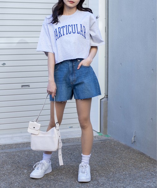 WEGO（ウィゴー）の「WEGO/ダメージショートパンツ（デニムパンツ・レディース・ホワイト/ブラック/インディゴブルー/ナチュラル/コバルトブルー/ブラック系その他/その他1/その他2/その他3/ライトインディゴブルー/ケリー/その他6/その他7・SMALL/MEDIUM/LARGE/X-SMALL）」の17枚目の写真