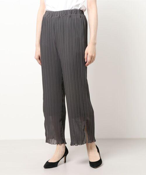 INTERPLANET（インタープラネット）の「プリーツジョーゼットパンツ（その他パンツ・レディース・チャコールグレー/ブルー/モカ・FREE）」の16枚目の写真