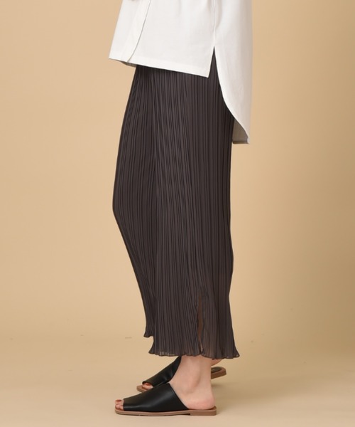 INTERPLANET（インタープラネット）の「プリーツジョーゼットパンツ（その他パンツ・レディース・チャコールグレー/ブルー/モカ・FREE）」の12枚目の写真