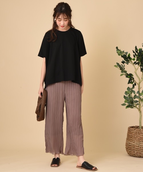 INTERPLANET（インタープラネット）の「プリーツジョーゼットパンツ（その他パンツ・レディース・チャコールグレー/ブルー/モカ・FREE）」の10枚目の写真