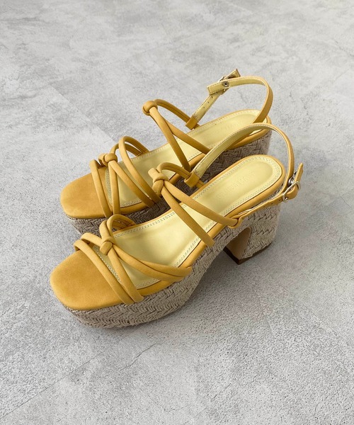 FREE'S MART（フリーズマート）の「◆タイトノットサンダル（サンダル・レディース・ブラック/グレー/イエロー・SMALL/MEDIUM）」の12枚目の写真