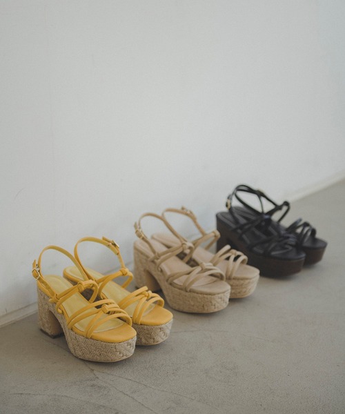 FREE'S MART（フリーズマート）の「◆タイトノットサンダル（サンダル・レディース・ブラック/グレー/イエロー・SMALL/MEDIUM）」の15枚目の写真