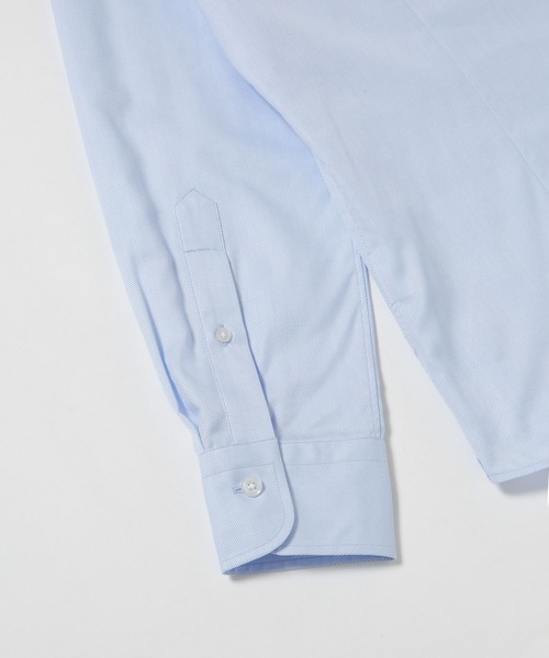 NANO universe（ナノユニバース）の「：ツイルセミワイドシャツ（ビジネスシャツ・メンズ・ホワイト/サックスブルー・S/L/M）」の5枚目の写真