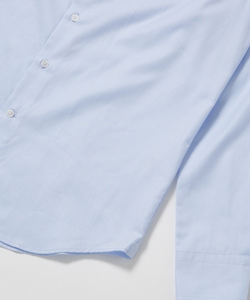 NANO universe（ナノユニバース）の「：ツイルセミワイドシャツ（ビジネスシャツ・メンズ・ホワイト/サックスブルー・S/L/M）」の6枚目の写真