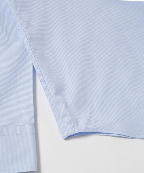 NANO universe（ナノユニバース）の「：ツイルセミワイドシャツ（ビジネスシャツ・メンズ・ホワイト/サックスブルー・S/L/M）」の7枚目の写真