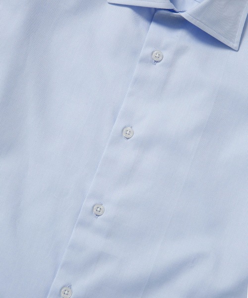 NANO universe（ナノユニバース）の「：ツイルセミワイドシャツ（ビジネスシャツ・メンズ・ホワイト/サックスブルー・S/L/M）」の8枚目の写真