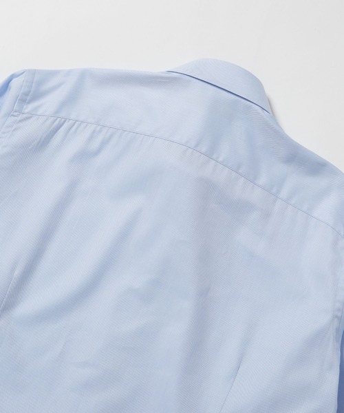 NANO universe（ナノユニバース）の「：ツイルセミワイドシャツ（ビジネスシャツ・メンズ・ホワイト/サックスブルー・S/L/M）」の9枚目の写真
