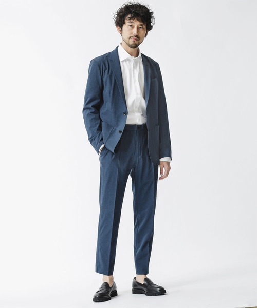 NANO universe（ナノユニバース）の「：ツイルセミワイドシャツ（ビジネスシャツ・メンズ・ホワイト/サックスブルー・S/L/M）」の11枚目の写真