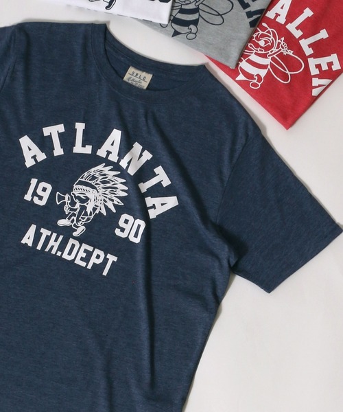 MARUKAWA（マルカワ）の「カレッジロゴ プリント 半袖Ｔシャツ（Tシャツ/カットソー・メンズ・ホワイト系その他/ブルー系その他/杢グレー/レッド系その他/ブルー系その他2/グリーン系その他/レッド系その他2/ブルー系その他3・M/L/LL）」の5枚目の写真