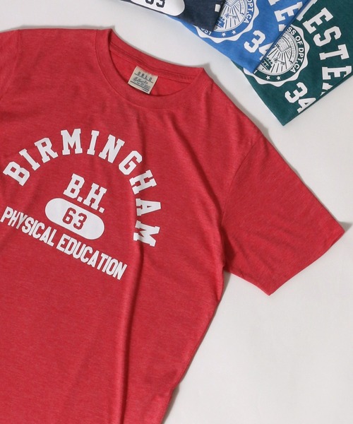 MARUKAWA（マルカワ）の「カレッジロゴ プリント 半袖Ｔシャツ（Tシャツ/カットソー・メンズ・ホワイト系その他/ブルー系その他/杢グレー/レッド系その他/ブルー系その他2/グリーン系その他/レッド系その他2/ブルー系その他3・M/L/LL）」の8枚目の写真