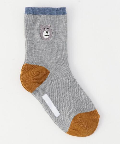 coen（コーエン）の「コーエンベアワンポイント刺繍ソックス（ソックス/靴下・キッズ・その他1・FREE）」の3枚目の写真