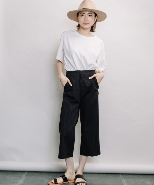 ELVENCE DEUX(エルベンスドゥ)の「セッショクレイカンクロプトP(その他パンツ・レディース・カーキ/ブラック/ストライプ・S/M/L)」の6枚目の写真
