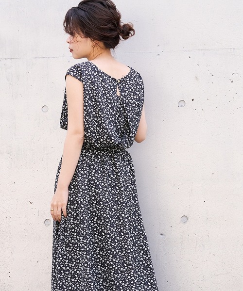 natural couture（ナチュラルクチュール）の「【WEB限定カラー有り】べっ甲Dかん太ベルト涼しげワンピース（ワンピース・レディース・ブラック/ベージュ/パープル/ミント/その他1/その他2/その他3/その他4・FREE）」の11枚目の写真