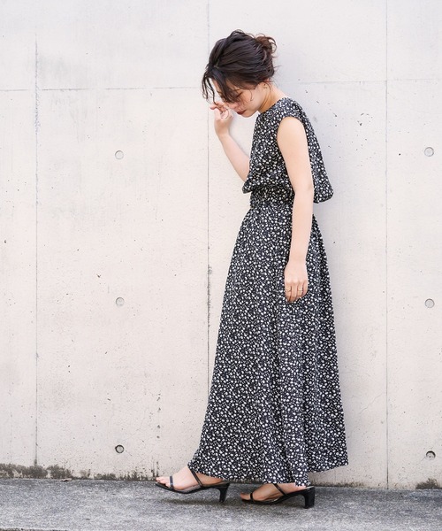 natural couture（ナチュラルクチュール）の「【WEB限定カラー有り】べっ甲Dかん太ベルト涼しげワンピース（ワンピース・レディース・ブラック/ベージュ/パープル/ミント/その他1/その他2/その他3/その他4・FREE）」の13枚目の写真