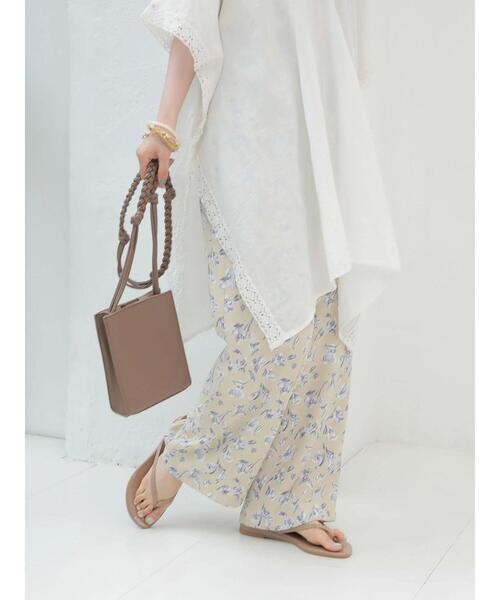 AMERICAN HOLIC（アメリカンホリック）の「ドロストとろみワイドパンツ　＊（その他パンツ・レディース・アイボリー/モカ/ラベンダー/その他14/ダークネイビー・M/L）」の8枚目の写真