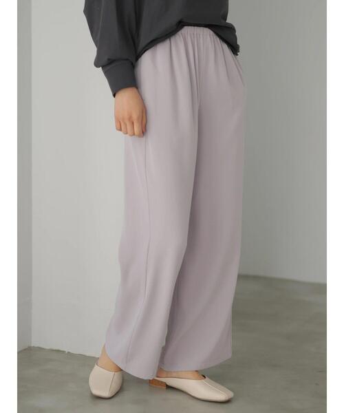 AMERICAN HOLIC（アメリカンホリック）の「ドロストとろみワイドパンツ　＊（その他パンツ・レディース・アイボリー/モカ/ラベンダー/その他14/ダークネイビー・M/L）」の5枚目の写真