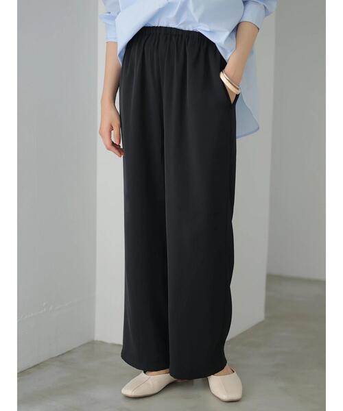 AMERICAN HOLIC（アメリカンホリック）の「ドロストとろみワイドパンツ　＊（その他パンツ・レディース・アイボリー/モカ/ラベンダー/その他14/ダークネイビー・M/L）」の4枚目の写真