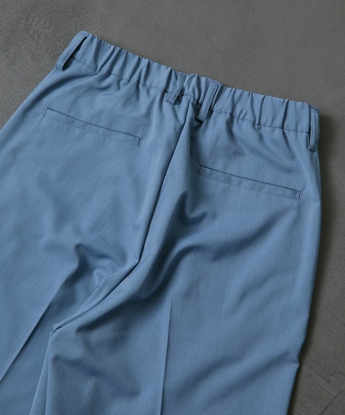 PUBLUX（パブリュクス）の「【PUBLUX/パブリュクス×ベルエポック】セットアップ ショートスリーブテーラードジャケット&センタープレスワイドスラックス（セットアップ・メンズ・ブラック/サックスブルー/ブラウン・SMALL/MEDIUM/LARGE）」の20枚目の写真