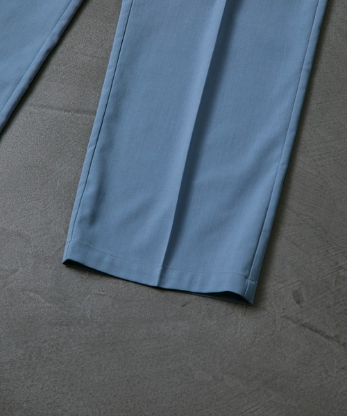 PUBLUX（パブリュクス）の「【PUBLUX/パブリュクス×ベルエポック】セットアップ ショートスリーブテーラードジャケット&センタープレスワイドスラックス（セットアップ・メンズ・ブラック/サックスブルー/ブラウン・SMALL/MEDIUM/LARGE）」の16枚目の写真